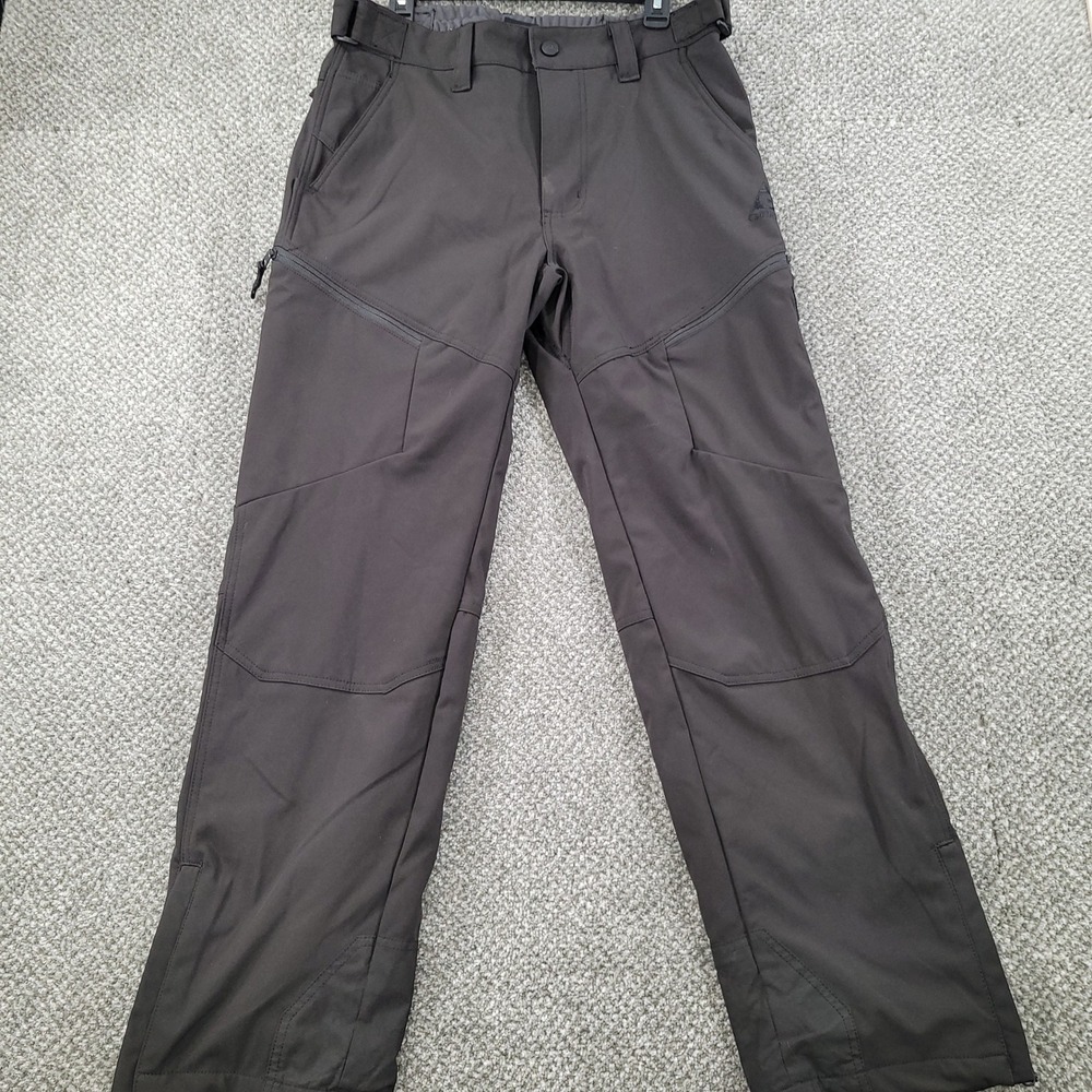 Gerry Mens Softshell Fleece Lined Ski Hiking Snow Pants Black Size Medium M/M